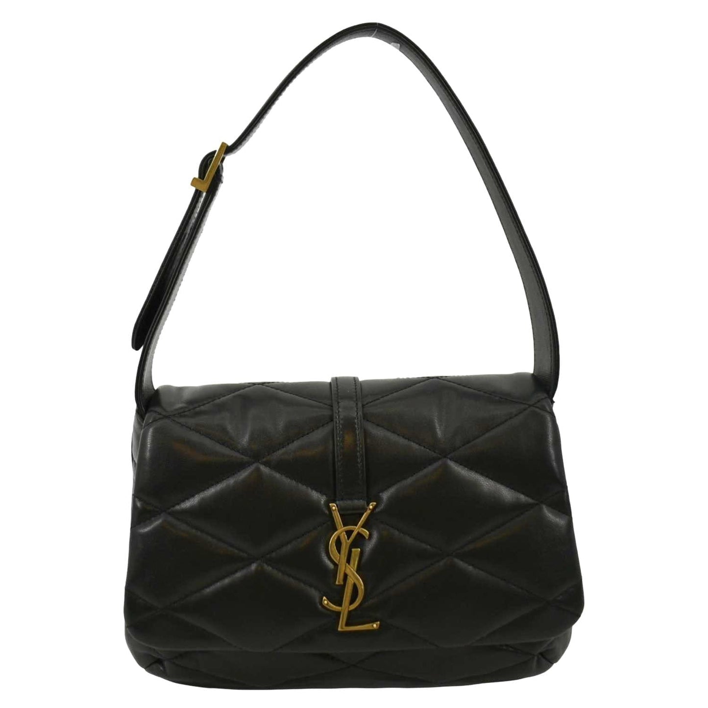 YSL Saint Laurent Yves Le Hobo Bag Leather Quilted Black 57 Hobo Bag