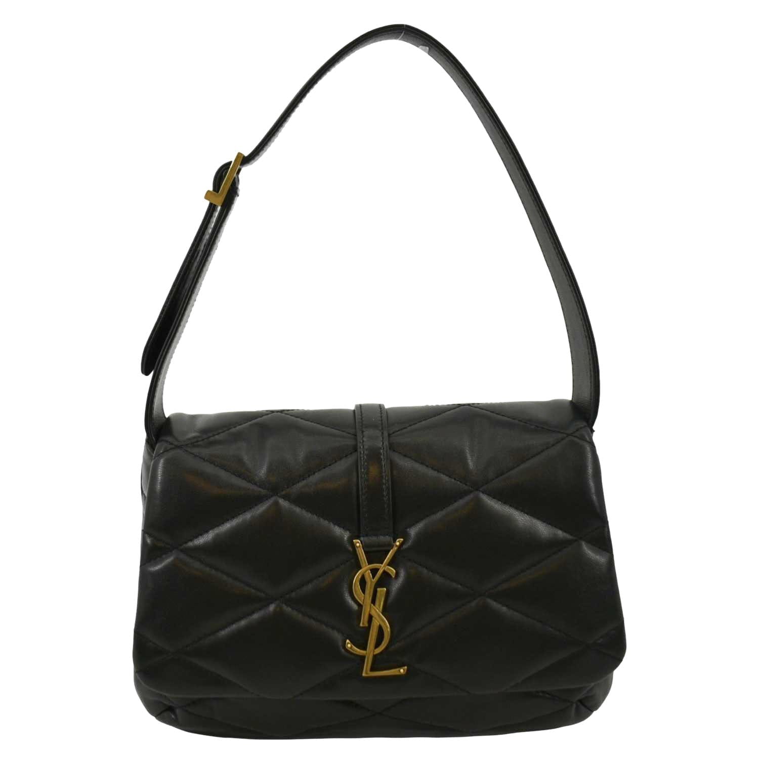 YSL Saint Laurent Yves Le Hobo Bag Leather Quilted Black 57 Hobo Bag