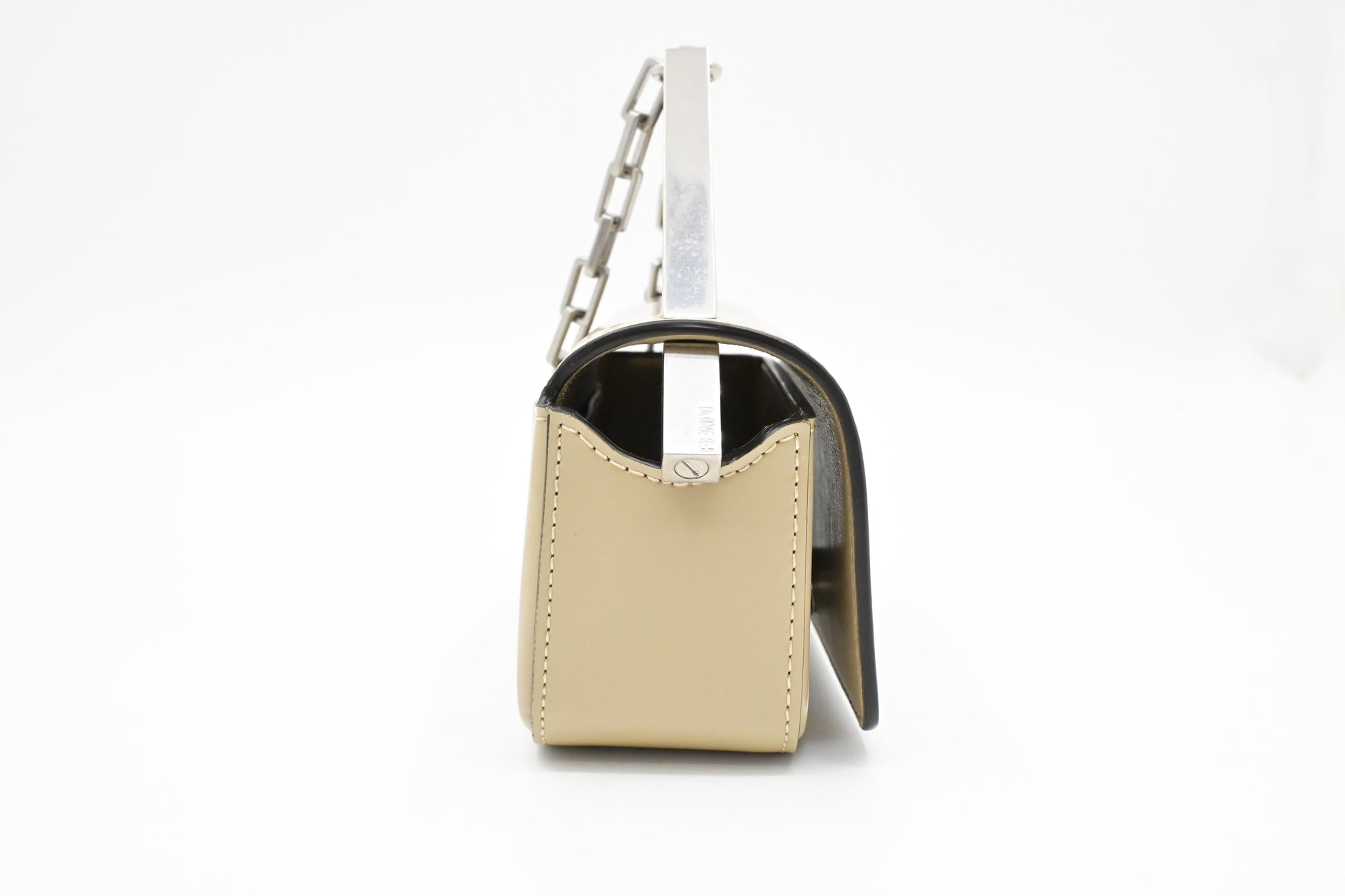 Fendi First Sight In Handbag Leather Beige Mini Travel Bag