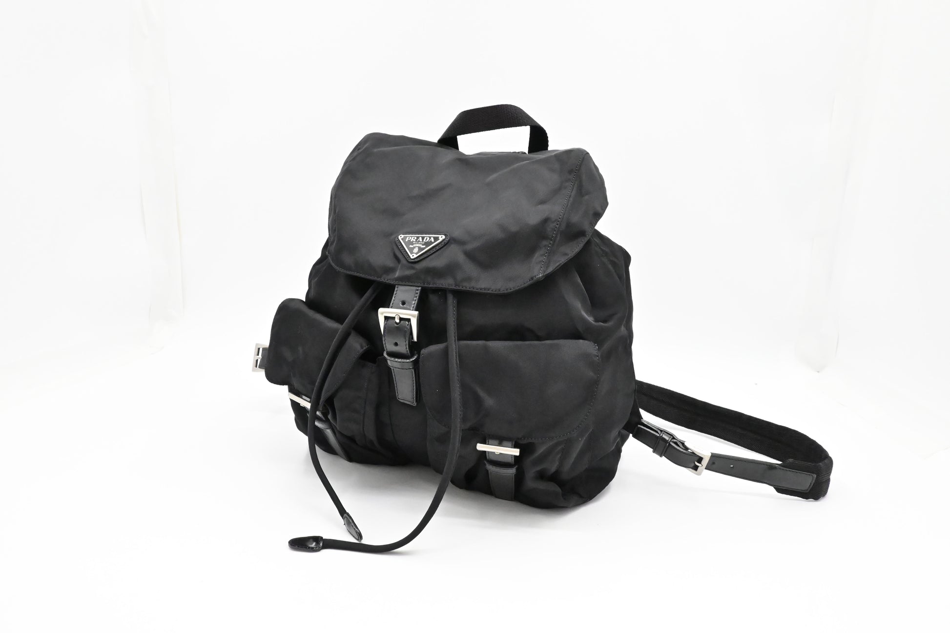 Prada Medium Backpack In Handbag Canvas Nylon
