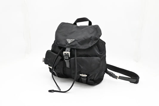 Prada Medium Backpack In Handbag Canvas Nylon