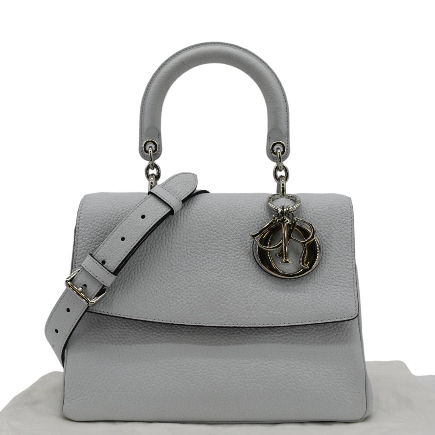 Dior Be Shoulder Bag Grey Leather Small