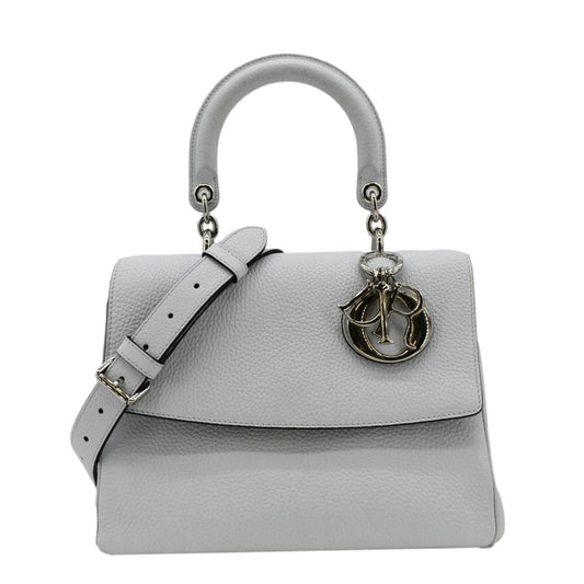 Dior Be Shoulder Bag Grey Leather Small