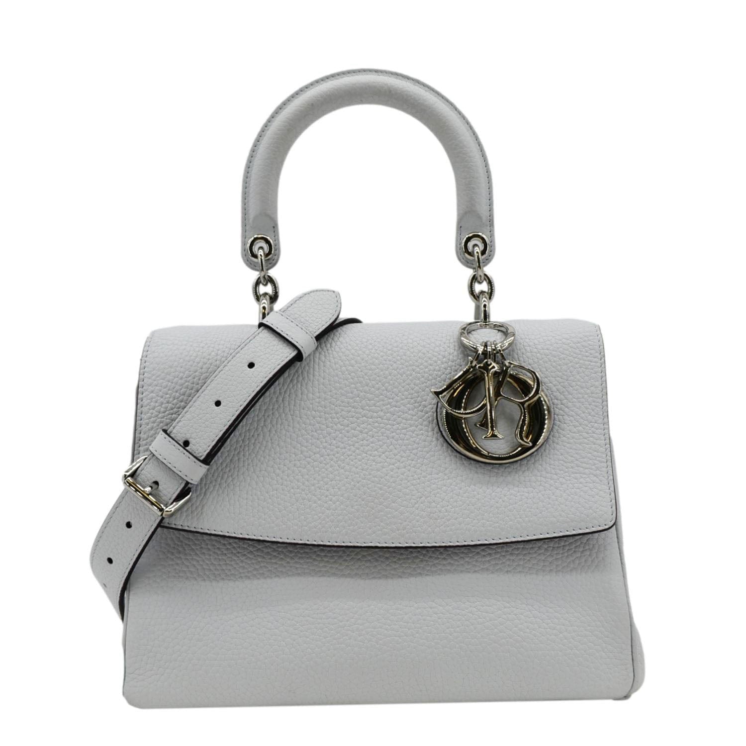 Dior Be Shoulder Bag Grey Leather Gray Small