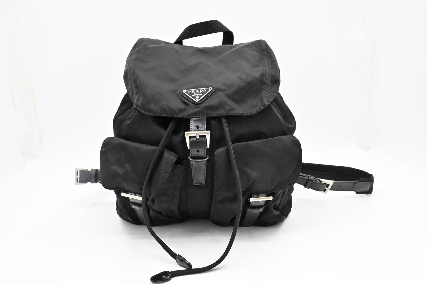 Prada Medium Backpack In Handbag Canvas Nylon