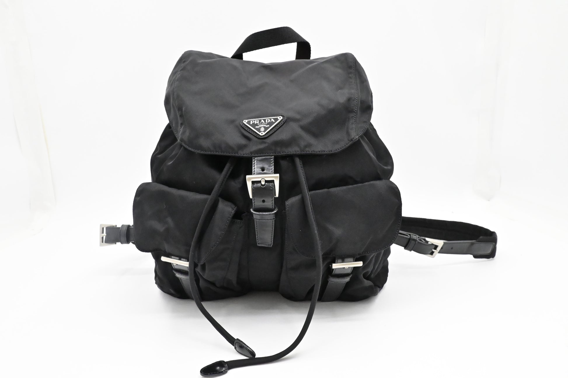 Prada Medium Backpack In Handbag Canvas Nylon