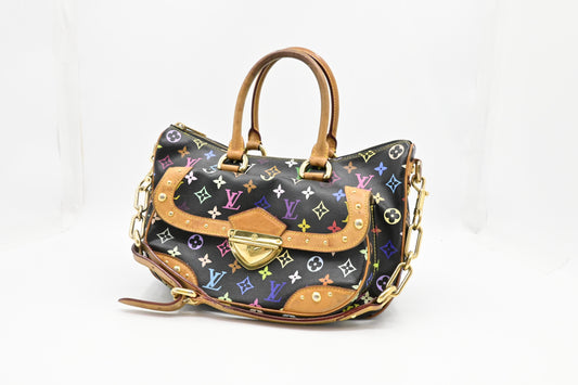 Louis Vuitton Rita Monogram Multicolor Black Canvas Handbag