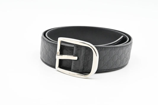 Gucci Microguccissima Leather Black Belt Leather 1