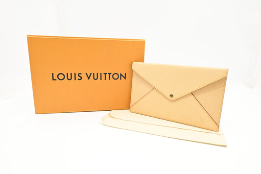 Louis Vuitton Envelope Nomade Leather Clutch Bag