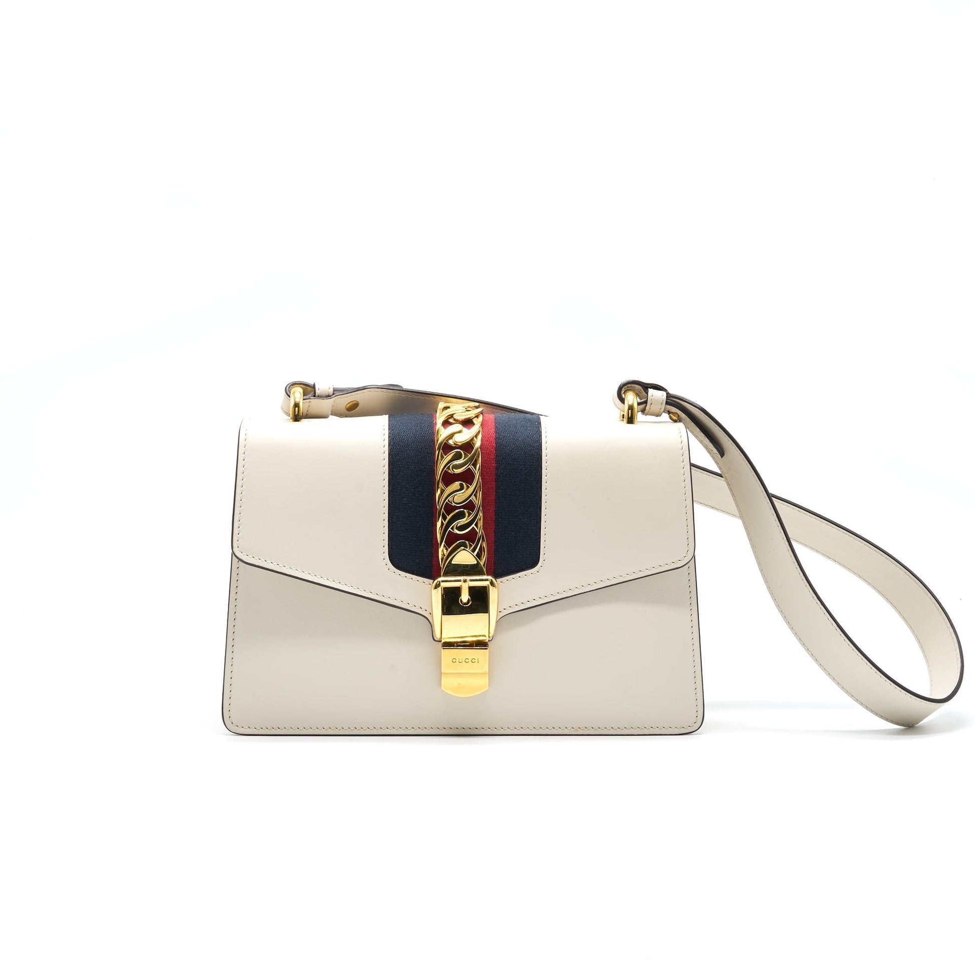 Gucci Sylvie Bag White Small Shoulder Bag