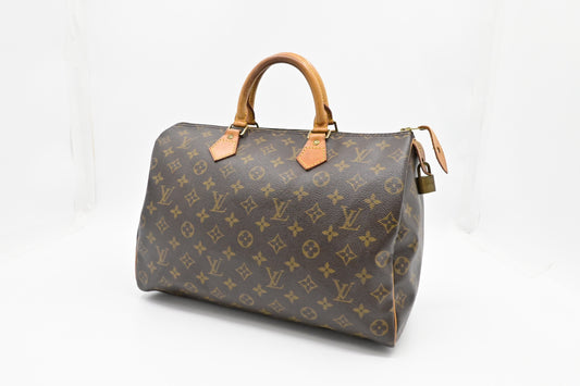 Louis Vuitton Speedy 35 Monogram Canvas Handbag