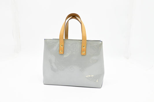 Louis Vuitton Reade Light Blue PM Leather Vernis Handbag