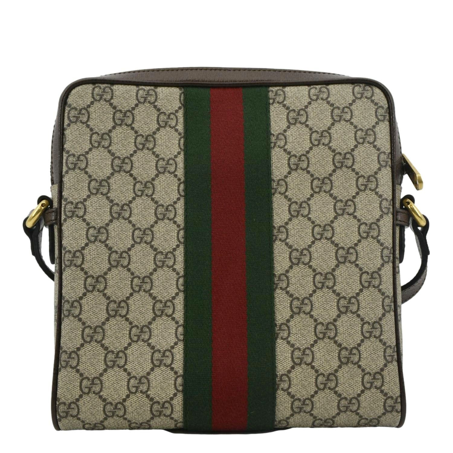 Gucci Ophidia Messenger Bag Canvas Beige Crossbody Bag