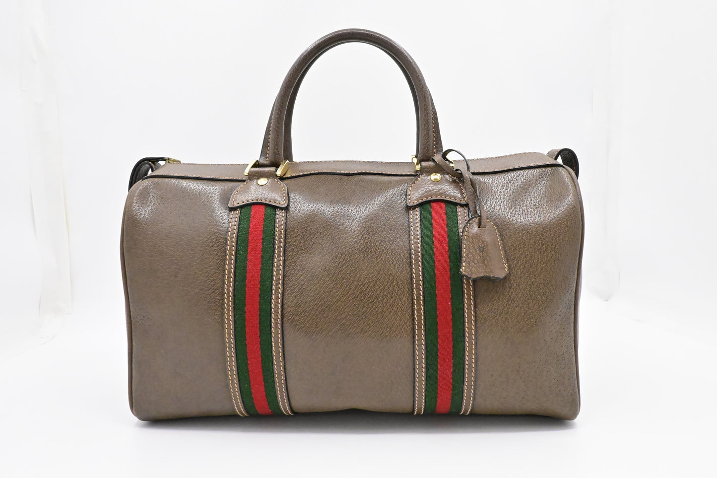 Gucci Boston Leather Brown Handbag