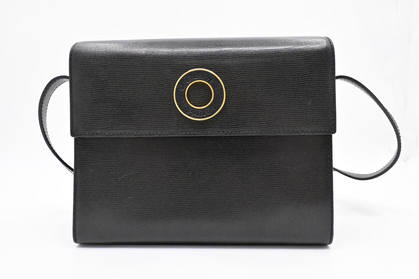 Celine Crossbody Bag In Leather Black