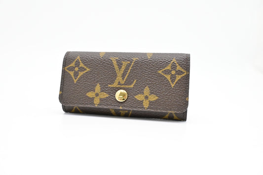 Louis Vuitton 4 Monogram Canvas Key Case Wallet Case