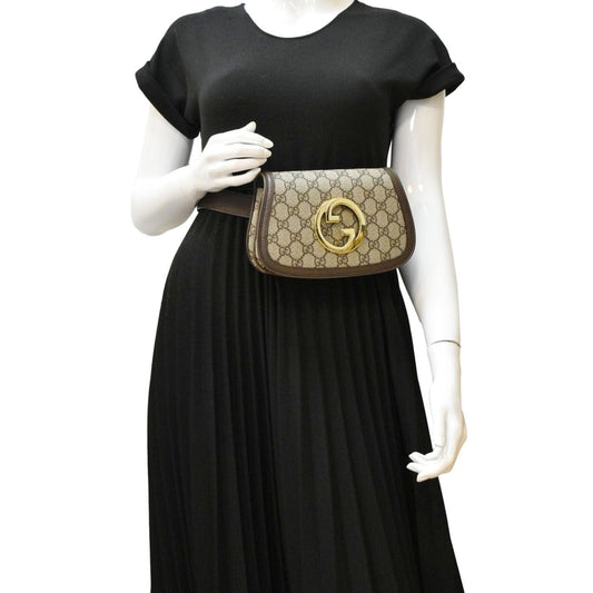 Gucci Blondie Supreme Belt Bag Canvas Beige Accessory