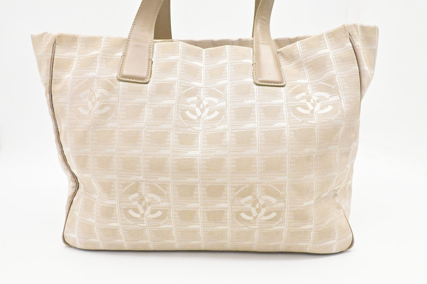 Chanel New Line Beige Canvas Travel Bag Canvas 1