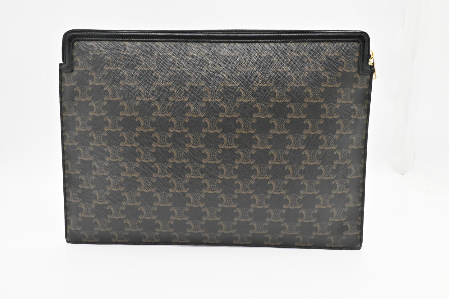 Celine Clutch In Triomphe Handbag Canvas Clutch Bag