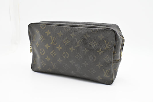 Louis Vuitton Trousse 28 Monogram Canvas Handbag Canvas 6