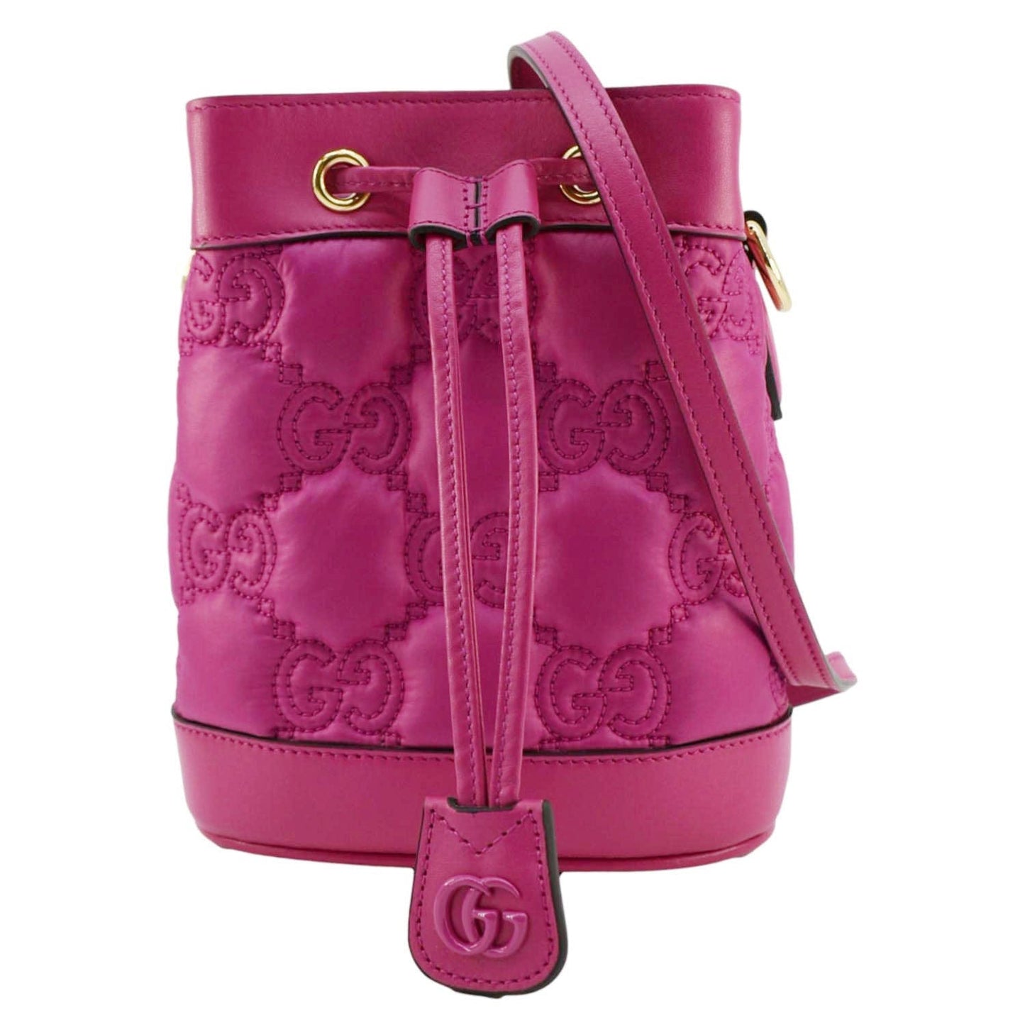 Gucci Bucket Crossbody Bag Nylon Matelasse