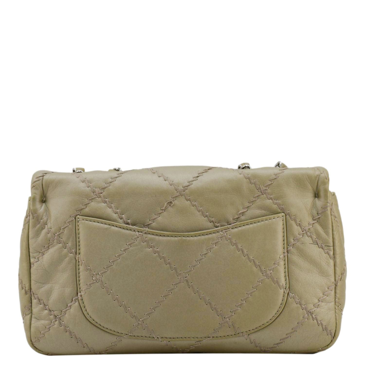 Chanel Ultra Stitch Flap Quilted Leather Calfskin Beige Travel Bag