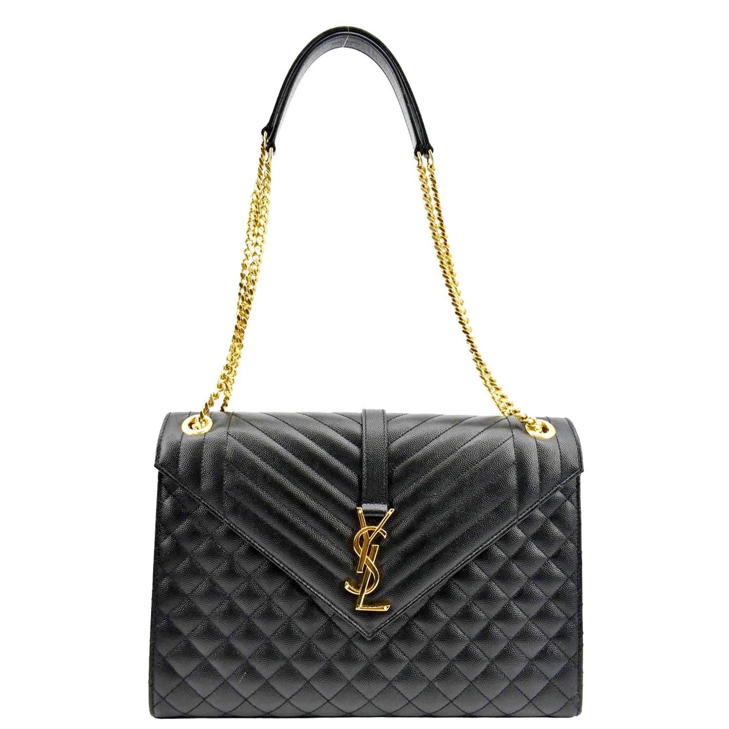 YSL Saint Laurent Saint Envelope Medium Crossbody Bag Leather Matelasse
