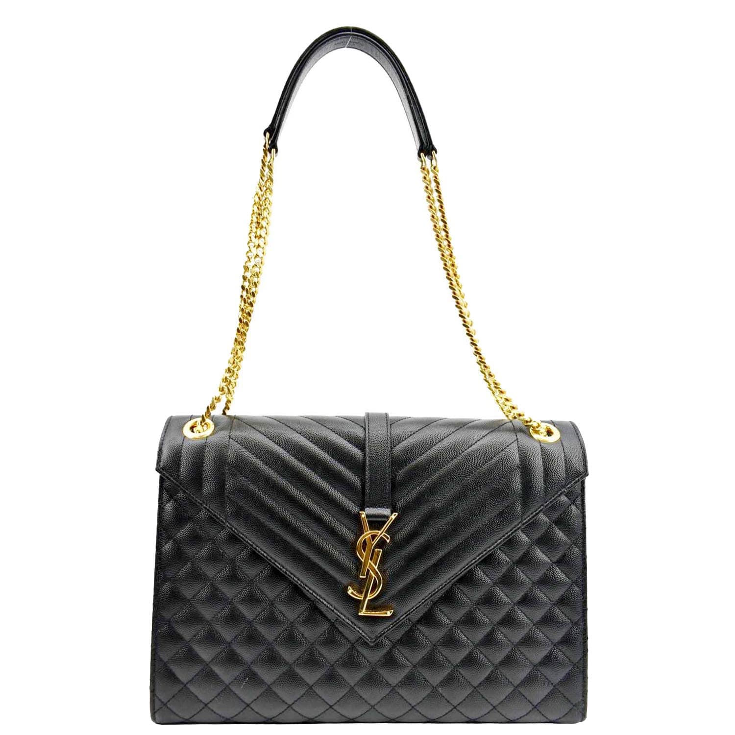YSL Saint Laurent Saint Envelope Medium Crossbody Bag Leather Matelasse