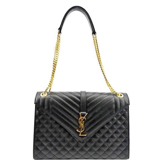 YSL Saint Laurent Saint Envelope Medium Crossbody Bag Leather Matelasse