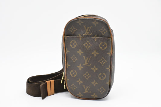 Louis Vuitton Pochette Gange Monogram Canvas Clutch Bag Canvas 3