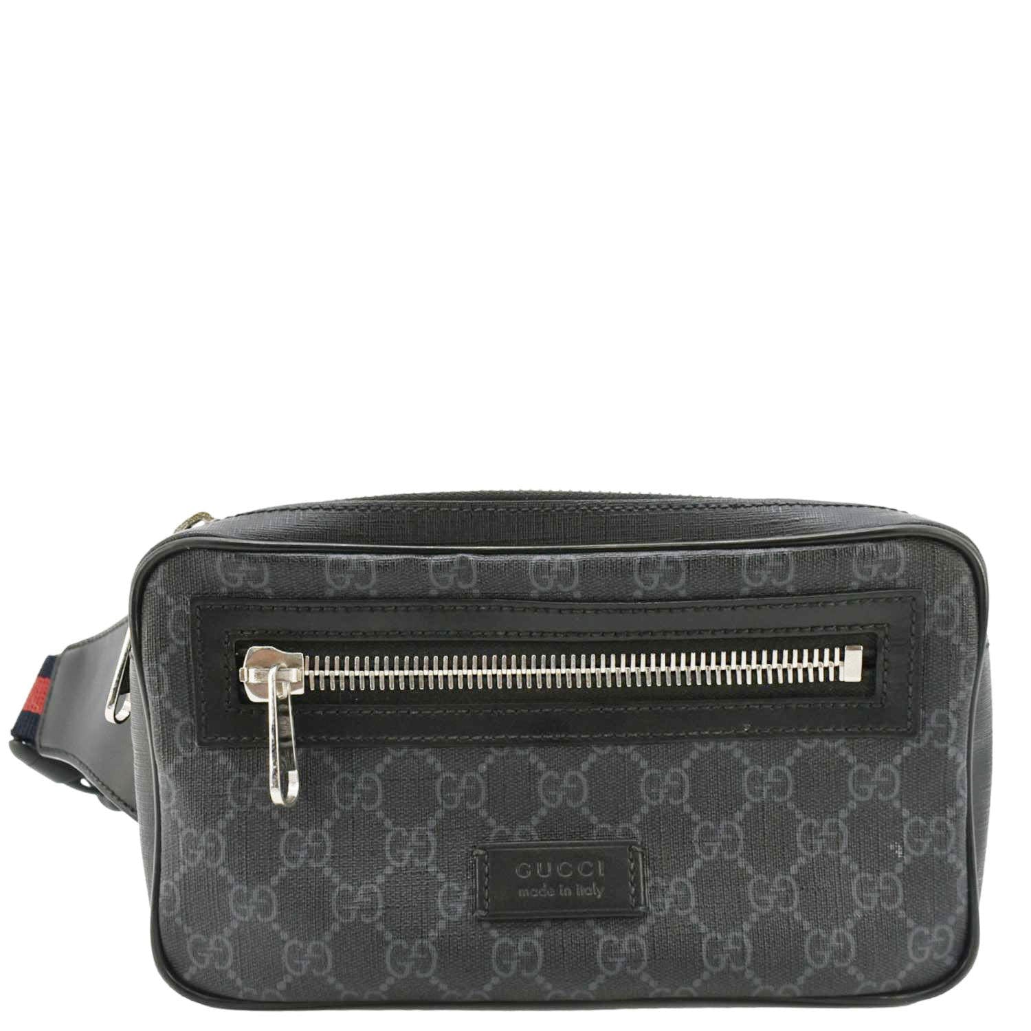 Gucci Supreme Belt Bumbag Bag Canvas Black Accessory
