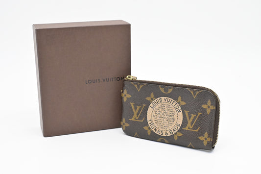Louis Vuitton Trunks Pochette Cles Monogram Canvas Wallet Case