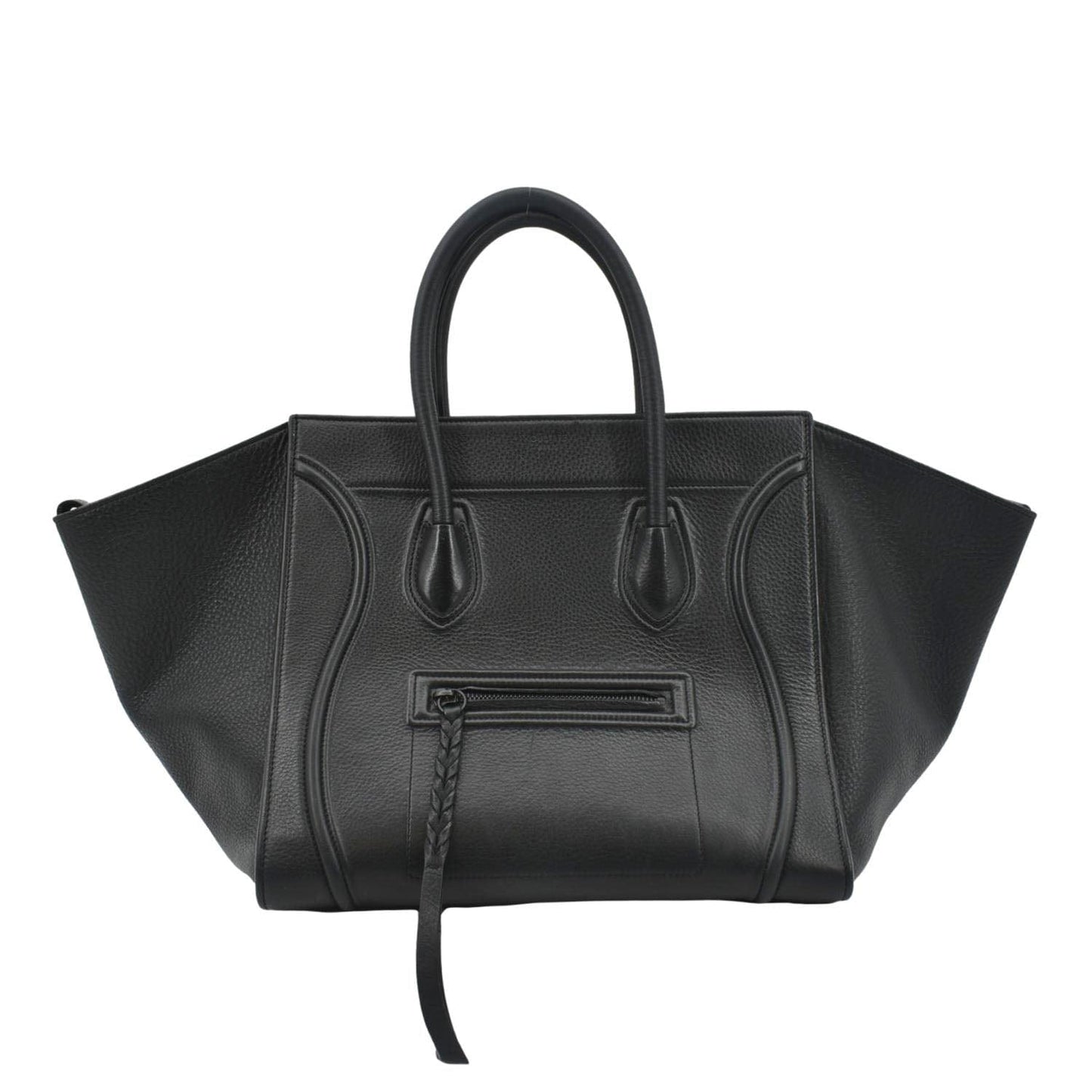 Luggage Phantom Tote Bag Leather Black