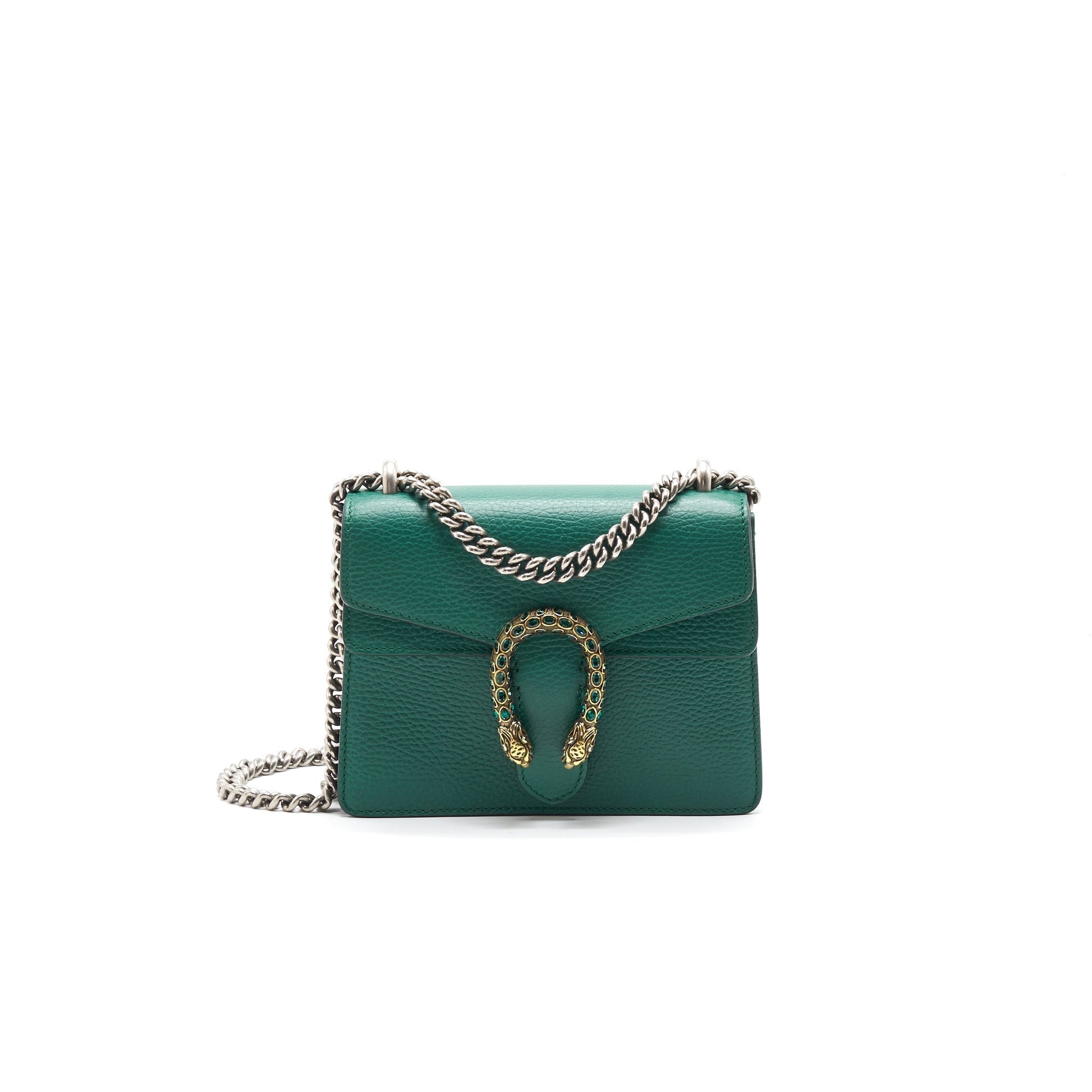 Gucci Dionysus Bag Leather Green Travel Bag