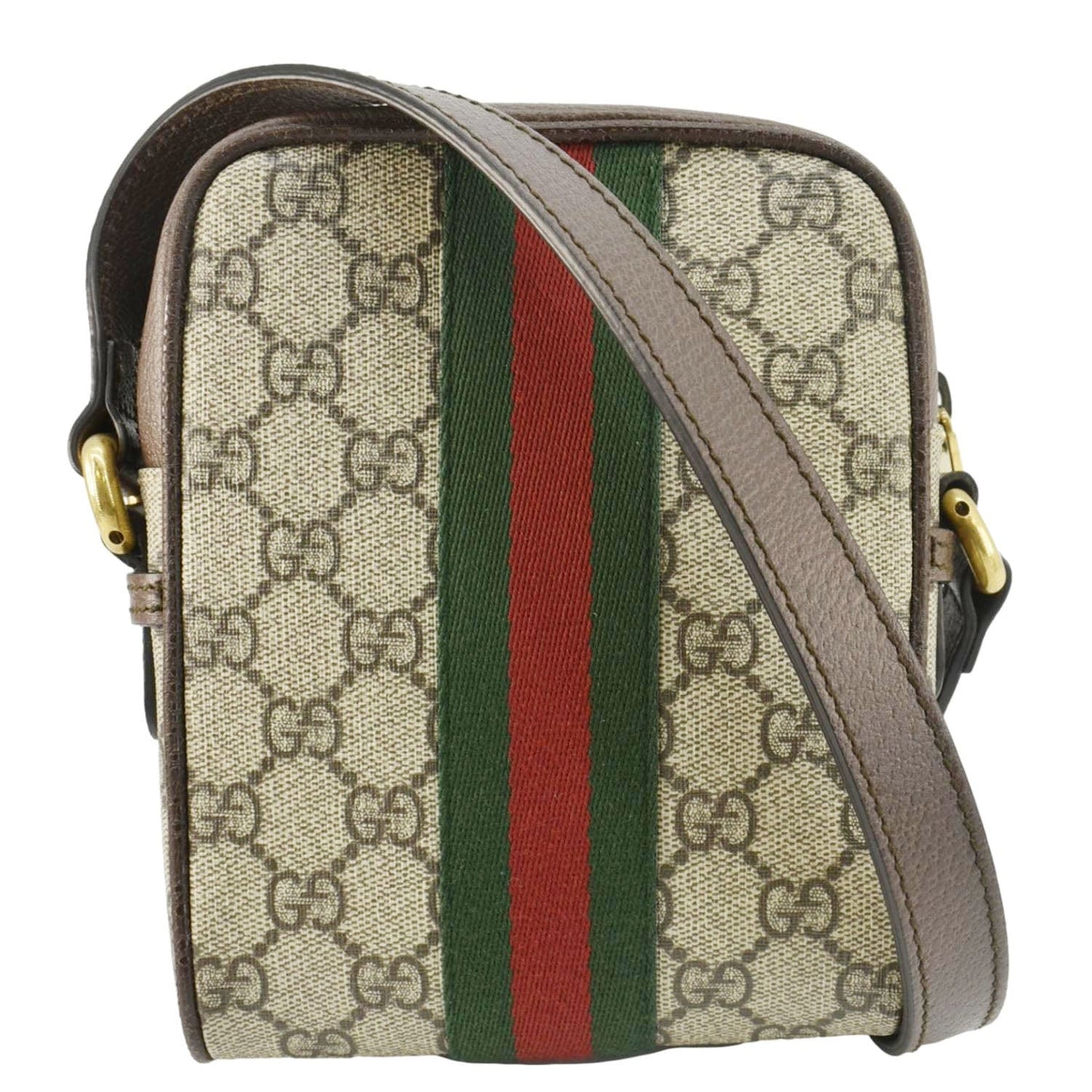 Gucci Ophidia Messenger Bag Canvas Brown Crossbody Bag Messenger Bag