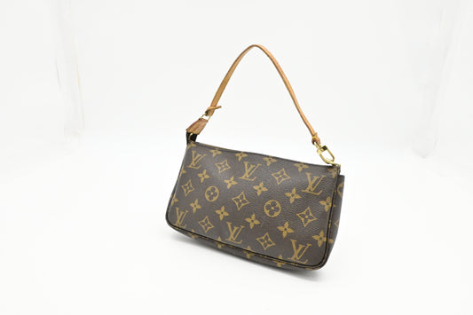 Louis Vuitton Pochette Accessoires Monogram Canvas Clutch Bag Canvas 5