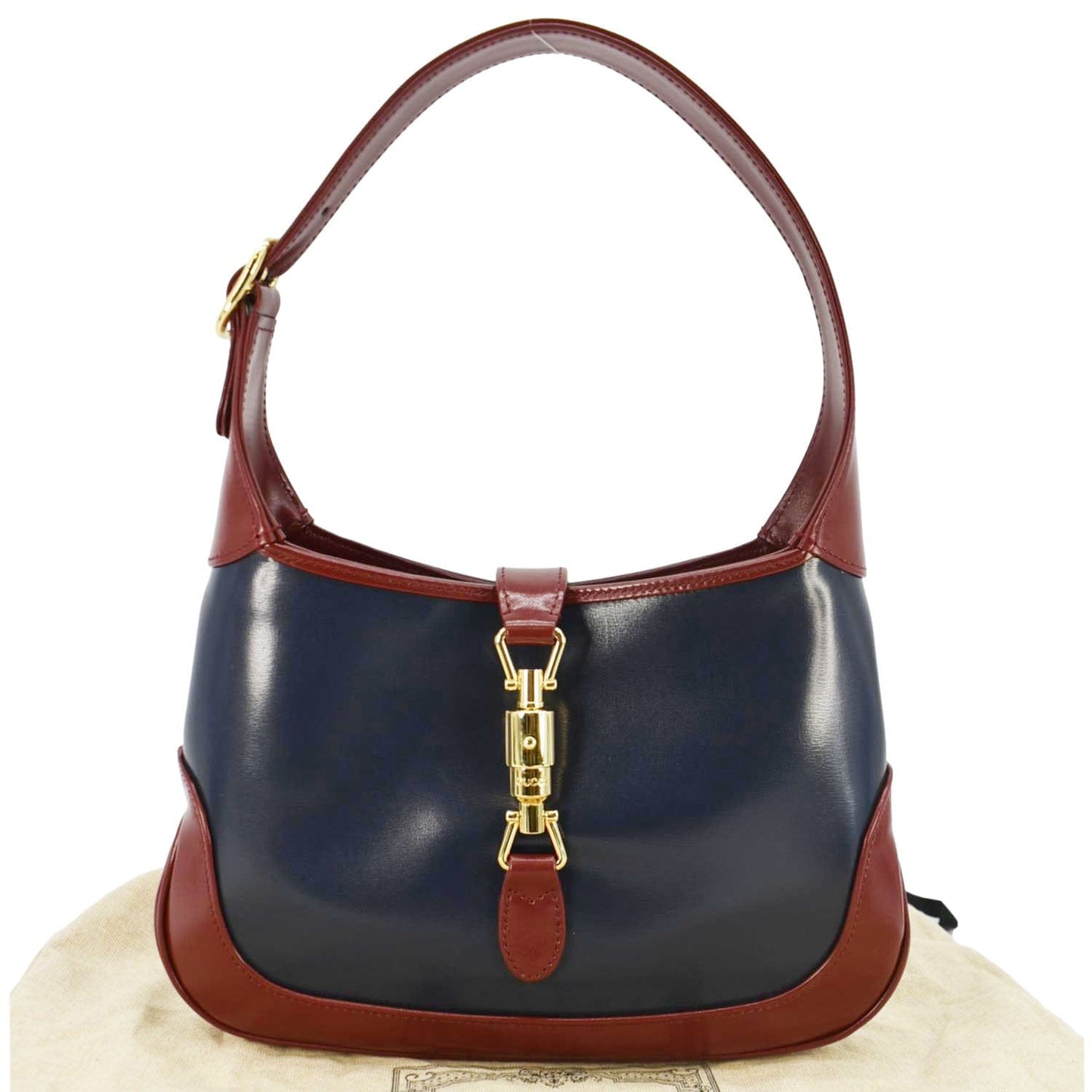 Gucci Jackie Shoulder Bag Leather Blue Bag 636706
