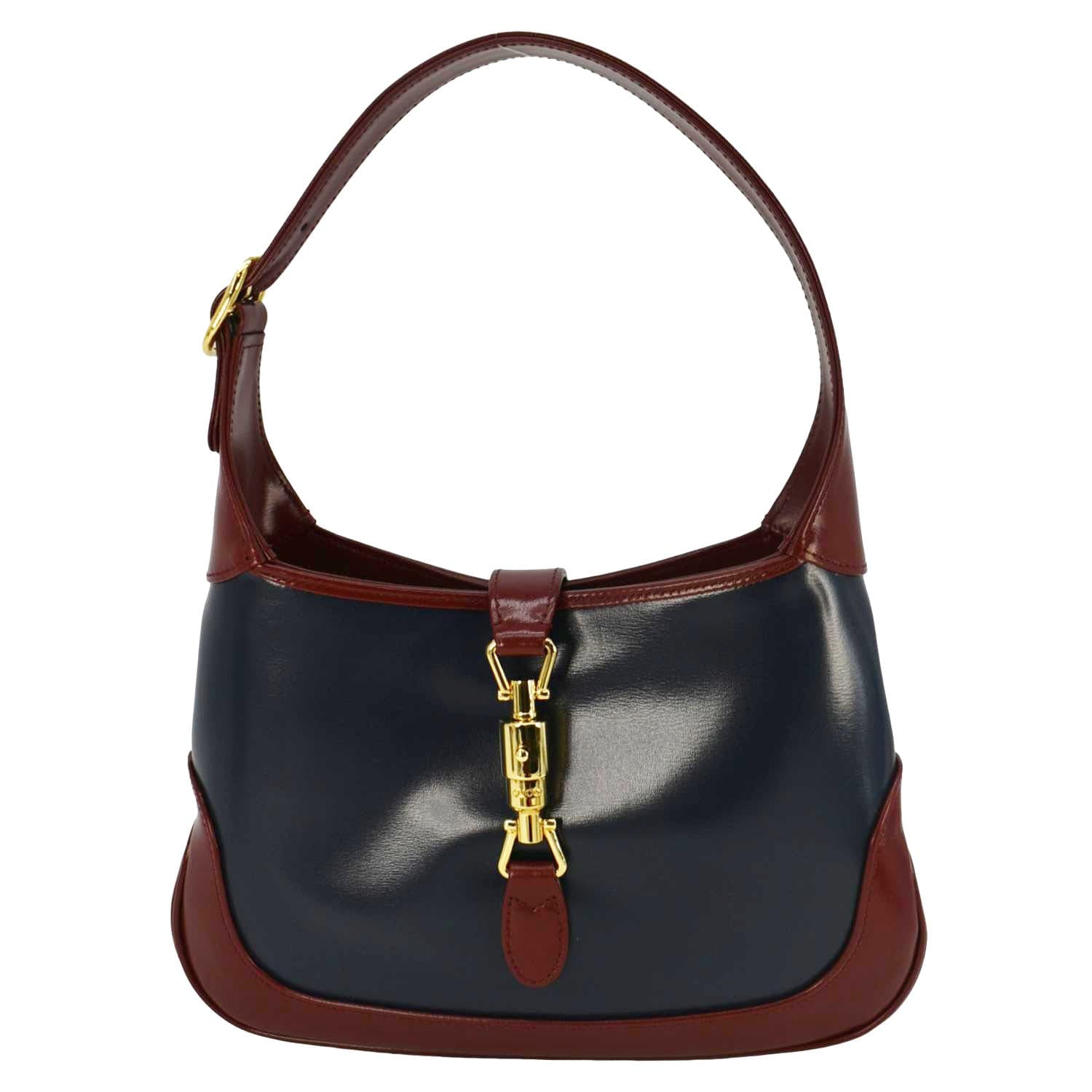 Gucci Jackie Shoulder Bag Leather Blue Bag 636706