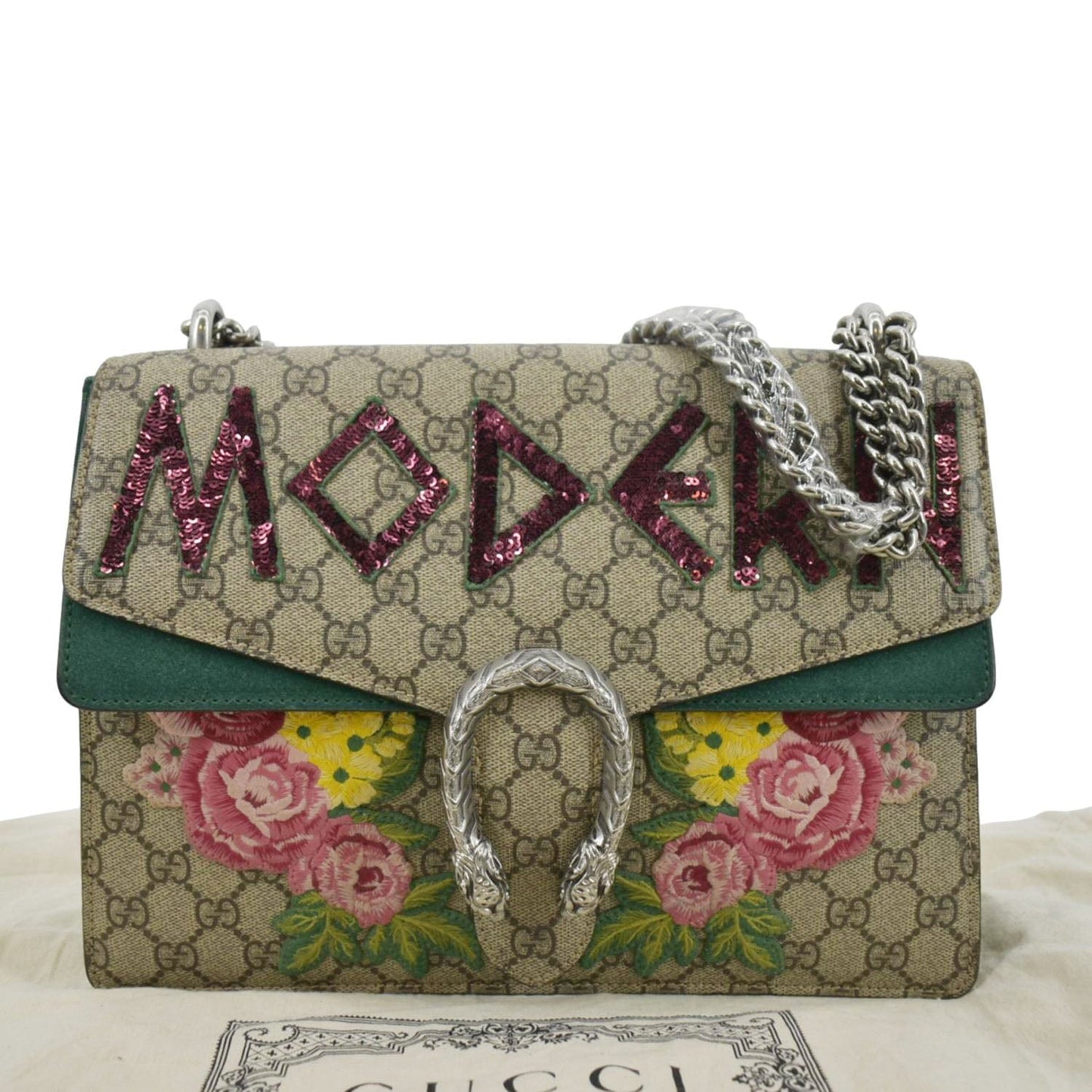 Gucci Modern Dionysus Supreme Shoulder Bag Monogram Beige