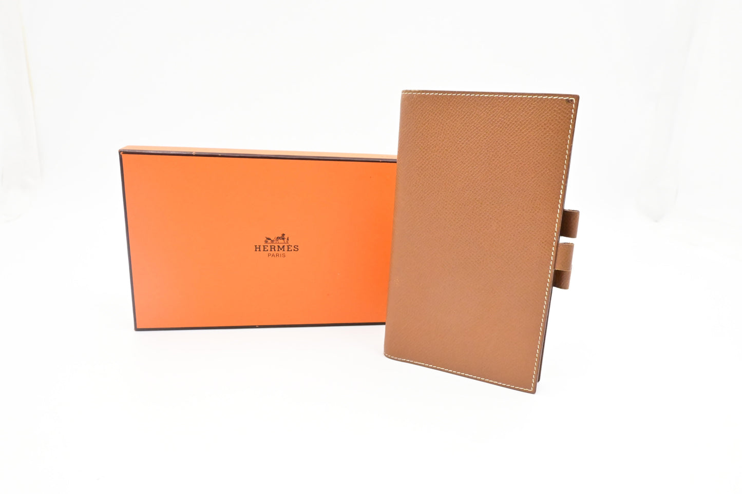 Hermes Vision Agenda In Handbag Leather Brown Travel Bag