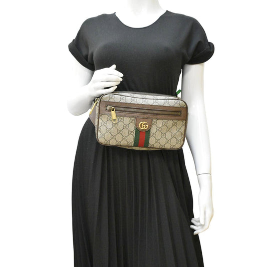 Gucci Ophidia Supreme Belt Bag Canvas Beige Accessory