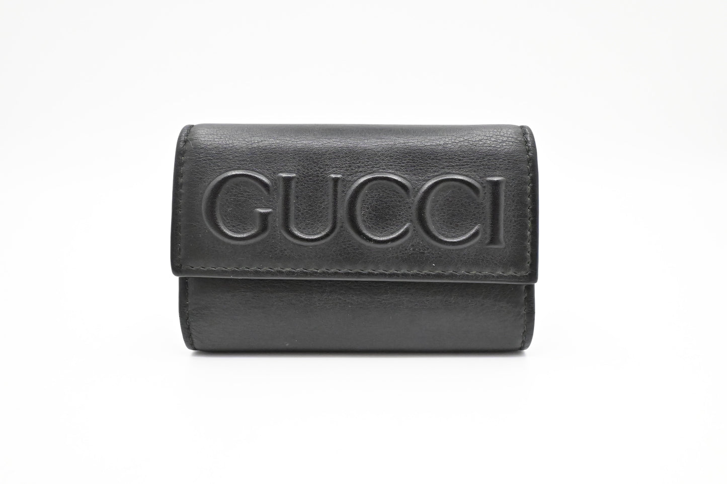 Gucci 6-Key Case Leather Black Handbag