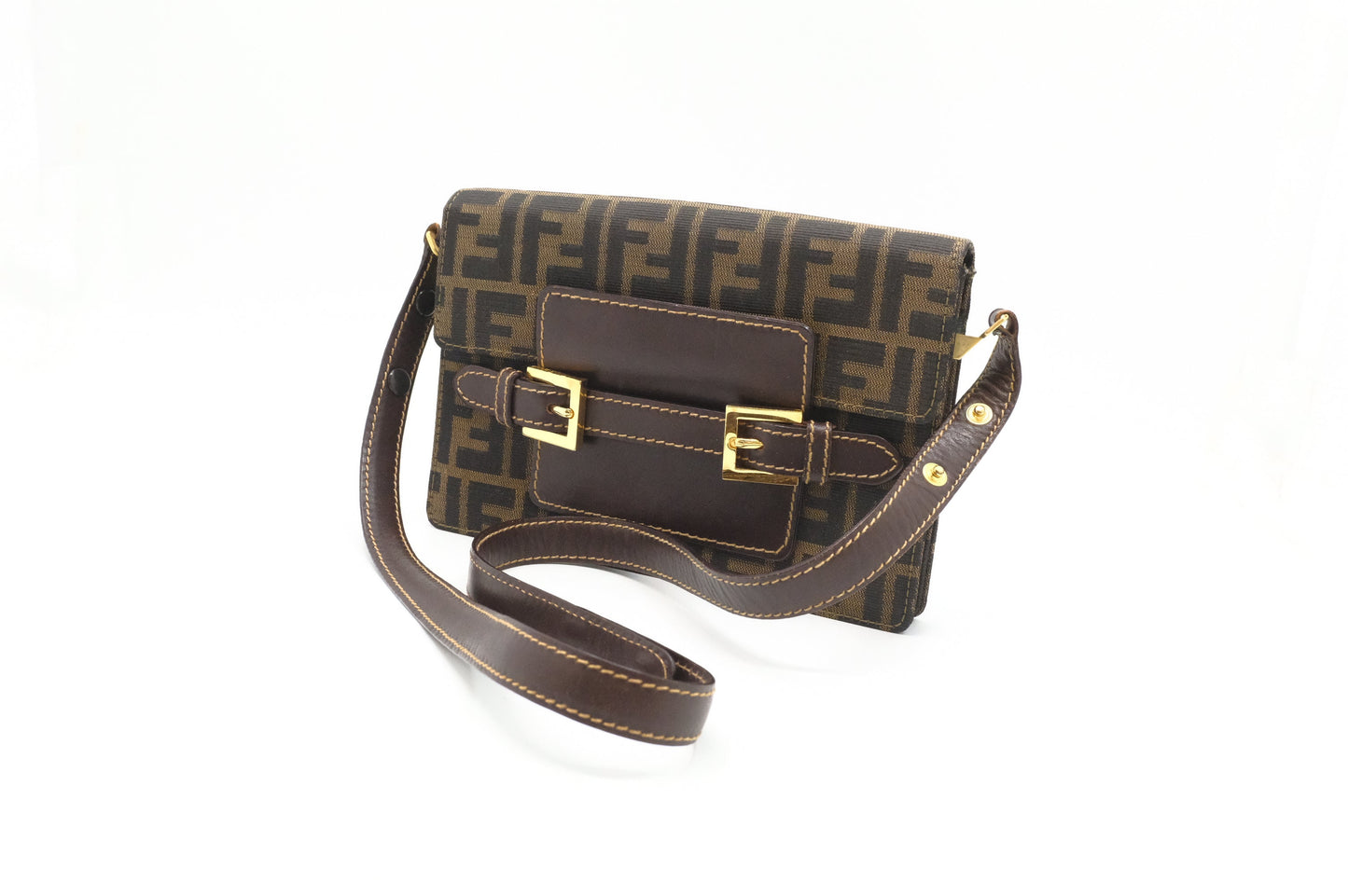Fendi Shoulder Bag In Zucca Canvas Zucca Canvas 2
