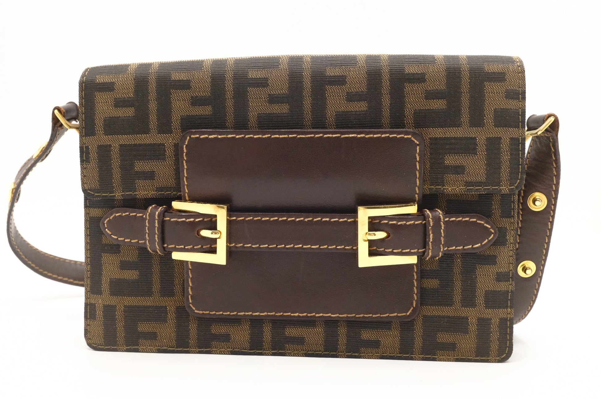 Fendi Shoulder Bag In Zucca Canvas Zucca Canvas 2