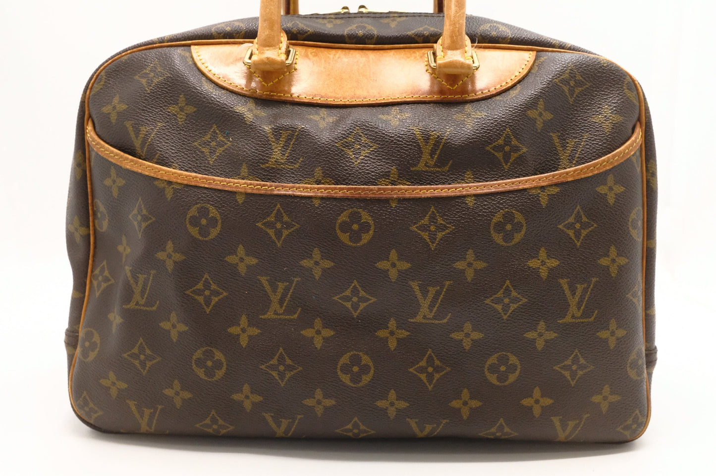 Louis Vuitton Deauville Monogram Canvas Handbag Canvas 3