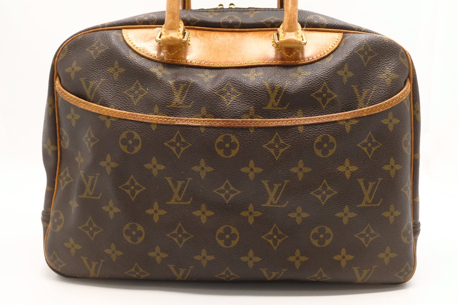 Louis Vuitton Deauville Monogram Canvas Handbag Canvas 3
