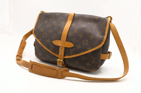 Louis Vuitton Saumur 30 Monogram Canvas Handbag Canvas 2