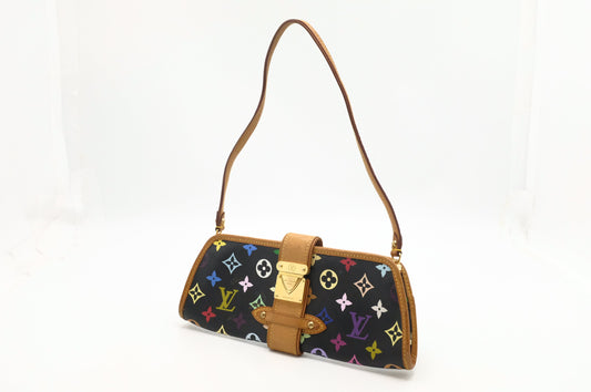 Louis Vuitton Shirley Multicolor Black Canvas Handbag