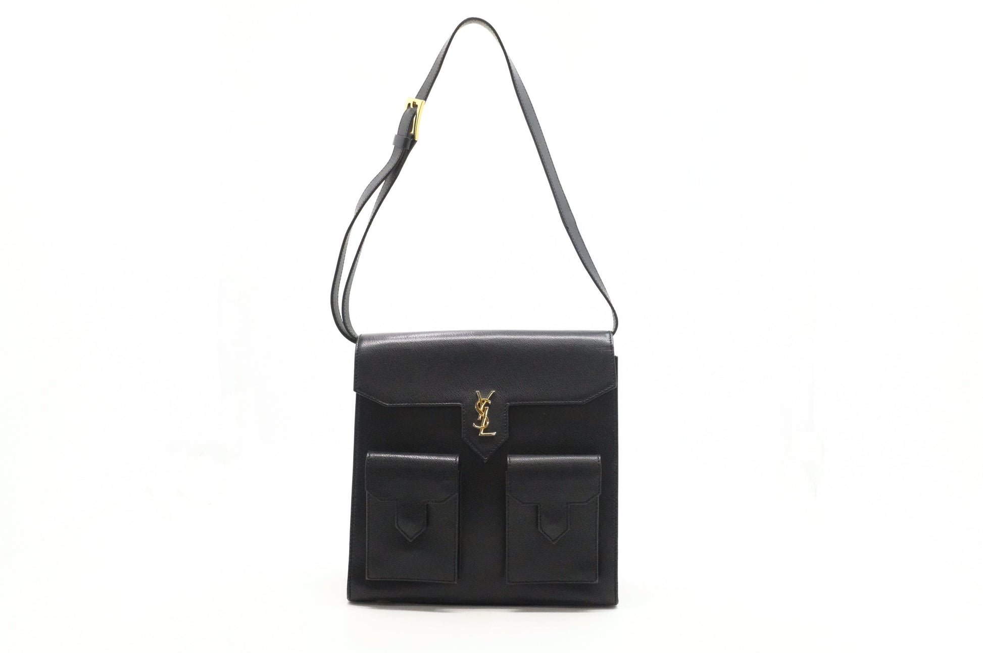 YSL Saint Laurent Shoulder Bag In Leather Black