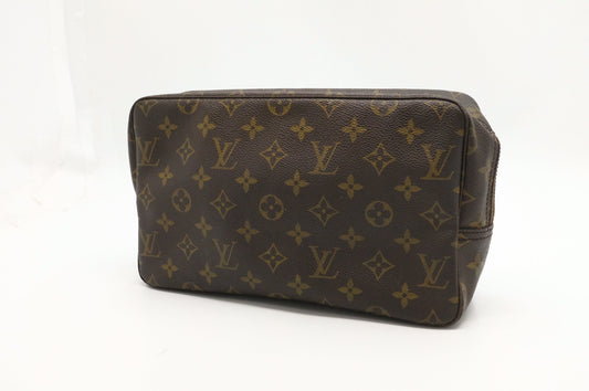 Louis Vuitton Trousse 28 Monogram Canvas Handbag Canvas 8